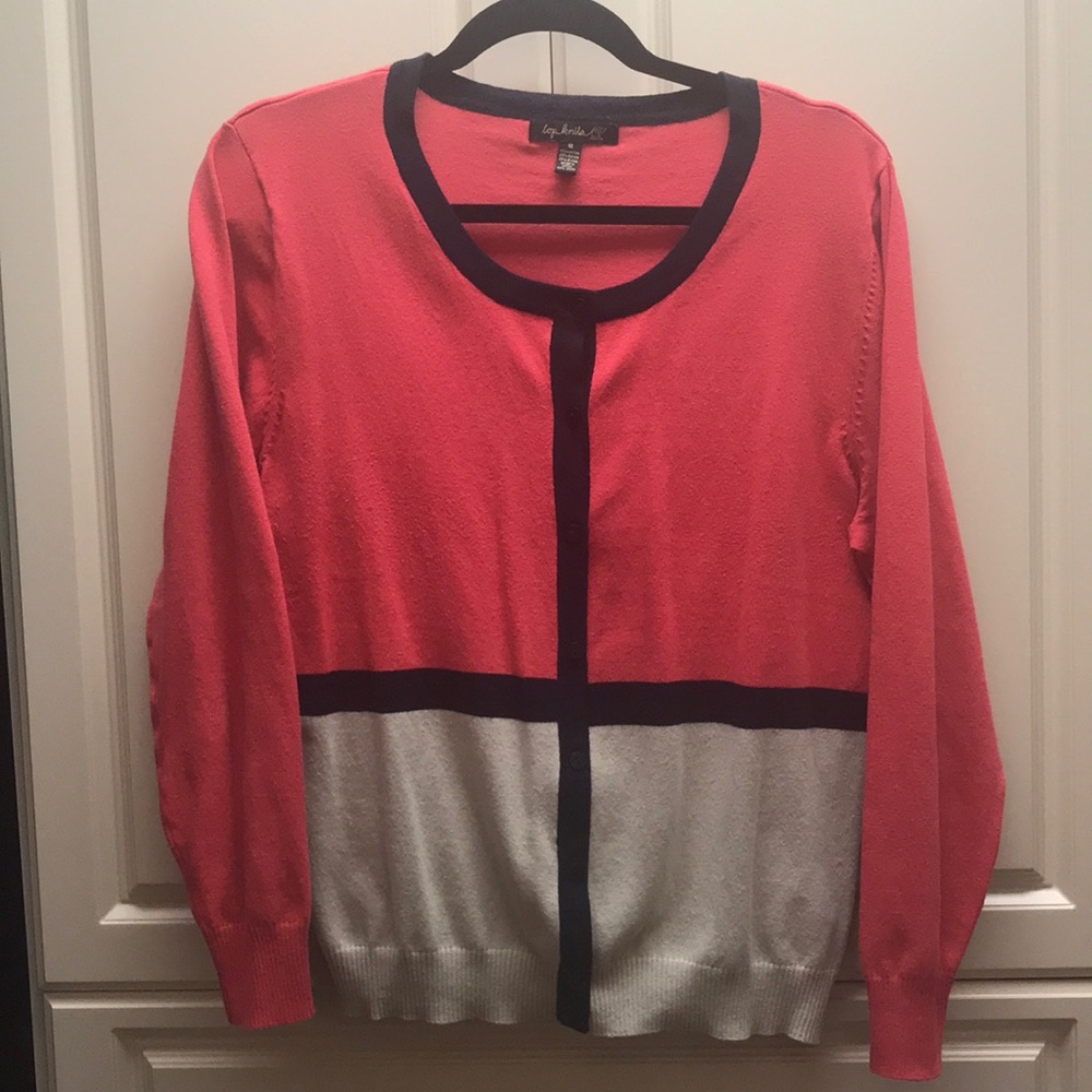 FINAL MARKDOWN-Color Block Cardigan